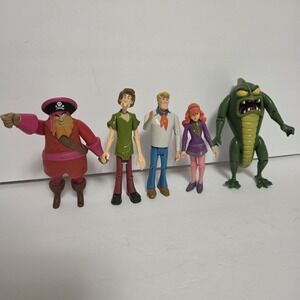 Scooby-Doo 5 Set Articulated Action Figures Hanna-Barbera 2003 Vintage Monsters
